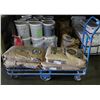 Image 1 : Blue Metal Platform Dolly (Cart) 50" x 18" x 20" H
