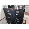 Image 2 : Qty 2 Tall Black 4-Drawer Vertical Filing Cabinets