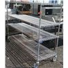 Image 1 : Stainless Steel Wire Shelving Unit  w/ Wheels