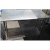 Image 1 : Stainless Steel Work Table w/ Wire Undershelf,  Approx 50" x 24"