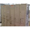 Image 1 : Tan Metal Lockers, 6 Compartments