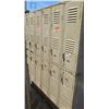 Image 1 : Tan Metal Lockers, 6 Compartments