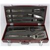 Image 1 : TRAIL BARBECUE TOOL SET IN WOODEN BOX , UNUSED