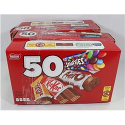 4 BOXES OF MINI CHOCOLATE BARS