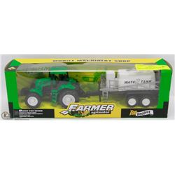 NEW TOY MODEL TRACTOR W/ IRRIGATION TANK