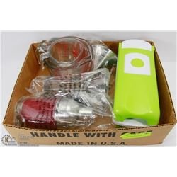 BOX W/3 FIRE KING MEASURING CUPS,