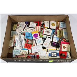 FLAT OF ASSORTED VINTAGE MATCHBOOKS