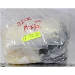 BAG 2200 PCS ZIP TIES AND CLIPS NEW