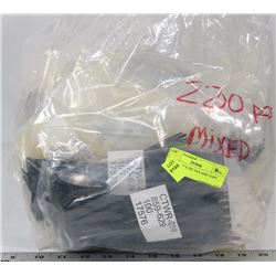 BAG 2200 PCS ZIP TIES AND CLIPS NEW