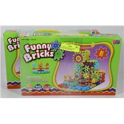 BUNDLE OF TWO 81PC FUNNY BRICKS GEAR BUILDING