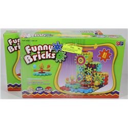 BUNDLE OF TWO 81PC FUNNY BRICKS GEAR BUILDING