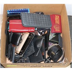 FLAT OF WALLETS & BELTS