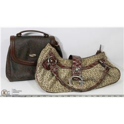 2 HANDBAGS INCL VINTAGE "GUESS"