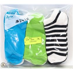 9PK LADIES ANKLE SOCKS