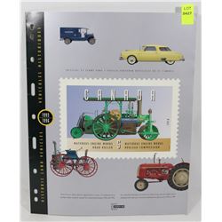 CANADIAN HISTORIC LAND VEHICLES STAMP SET
