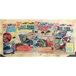HOT ROD RACING COMICS --- 12 & 15 CENT COVERS