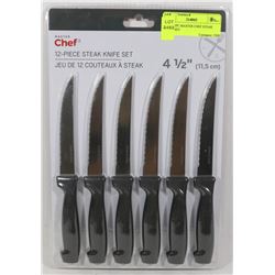 NEW 12PC MASTER CHEF STEAK KNIFE SET