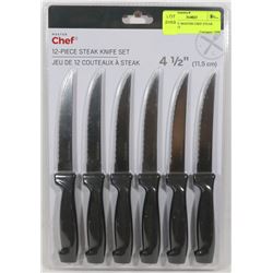 NEW 12PC MASTER CHEF STEAK KNIFE SET