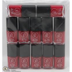 LOT OF 12 KIT NAIL LACQUER (15ML) BOTTLES