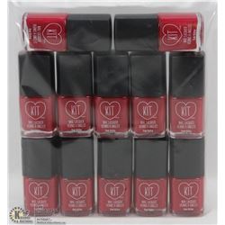 LOT OF 12 KIT NAIL LACQUER (15ML) BOTTLES