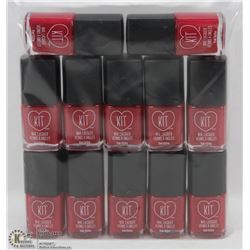 LOT OF 12 KIT NAIL LACQUER (15ML) BOTTLES