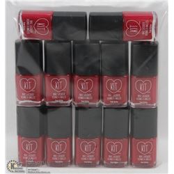 LOT OF 12 KIT NAIL LACQUER (15ML) BOTTLES