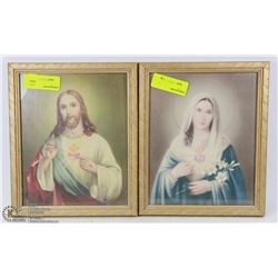 PAIR OF RELIGIOUS PICTURES