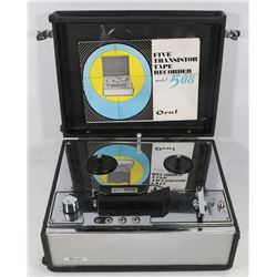 RARE BATTERY OPERATOR TRANSISTOR TAPE RECORDER