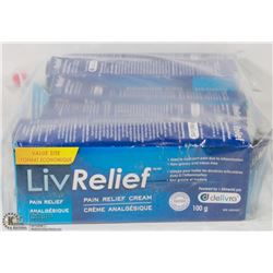 LOT OF LIVRELIEF PAIN RELIEF PRODUCTS