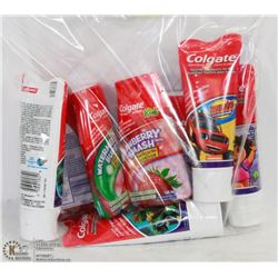 LOT OF COLGATE KIDS TOOTHPASTE