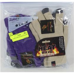 2 PACK LADIES HEATWAVE GLOVES