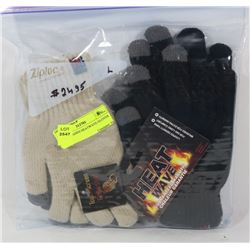 2 PACK LADIES HEATWAVE GLOVES