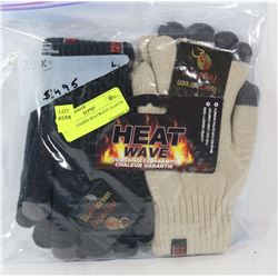 2 PACK LADIES HEATWAVE GLOVES
