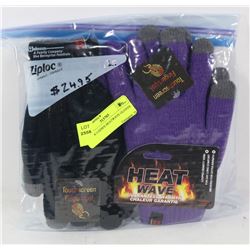 2 PACK LADIES HEATWAVE GLOVES