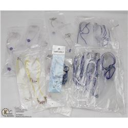 BAG OF ASSORTED FASHION JEWELRY-MOSTLY NECKLACES