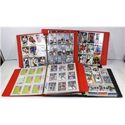 BOX OF ASSORTED BINDERS OF HOCKEY CARDS