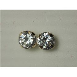 28) 14K GOLD CZ EARRINGS