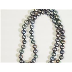 29) STERLING SILVER FRESHWATER PEARL NECKLACE