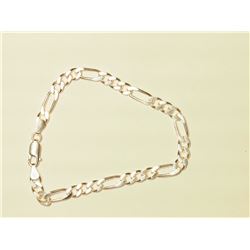 32) STERLING SILVER MEN'S CHAIN BRACELET