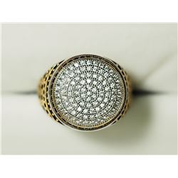 36) STERLING SILVER CZ MEN'S RING SIZE 11