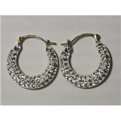 40) 10KT CZ EARRINGS