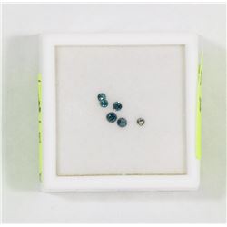 43) GENUINE BLUE DIAMOND GEMSTONES