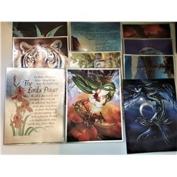 17)  LOT OF 10 COLORIZED FOIL DUFEX