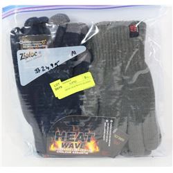 2 PACK MENS HEATWAVE GLOVES
