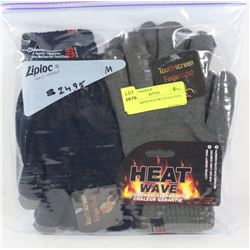 2 PACK MENS HEATWAVE GLOVES
