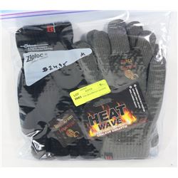 2 PACK MENS HEATWAVE GLOVES