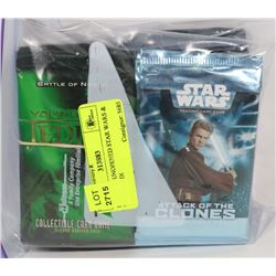 LOT OF 25 UNOPENED STAR WARS & YOUNG JEDI