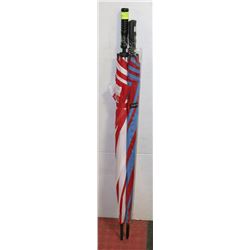 2 PACK OF GOLF SIZE UMBRELLAS.