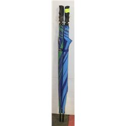 2 PACK OF GOLF SIZE UMBRELLAS.