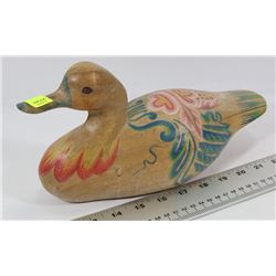 VINTAGE PAINTED WOOD DUCK